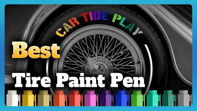  3pc White Paint Pen Marker Waterproof Permanent Car Tire  Lettering Rubber Letter : Automotive