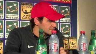 2010 ATP Paris BNP Roger Federer Semi Final Post Match Interview- Nov 13, 2010