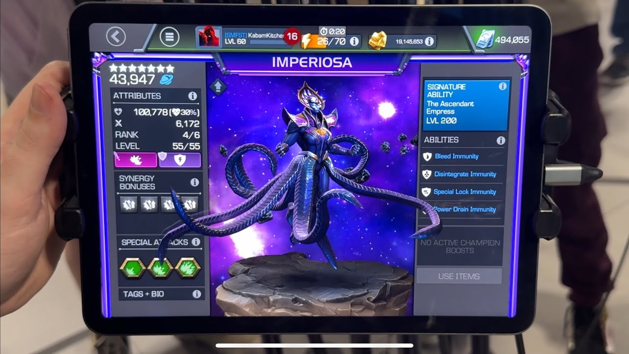 Первый взгляд на игровой процесс Imperiosa — Marvel Contest of Champions