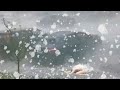 Chaos in France! Hailstorm with tennis ball and flooded streets after heavy storm.
