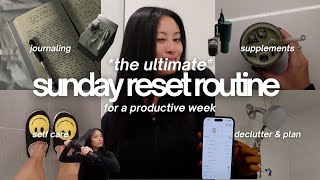 the ULTIMATE sunday reset going into 2026 ☁️💫 | plan for a productive week + declutter + self care