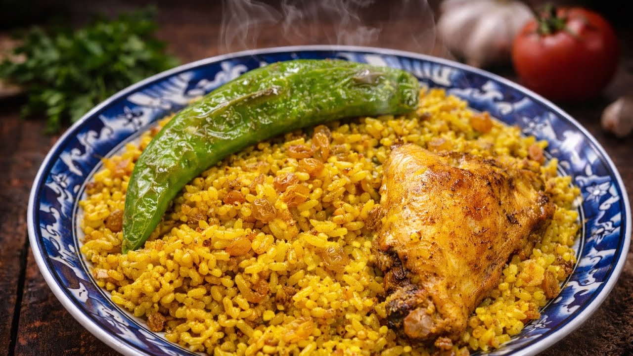 طريقة سهلة لتحضير روز ازعر بالدجاج