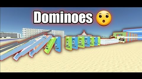 Simple Sandbox 2 | I made long row of dominoes (PT1)
