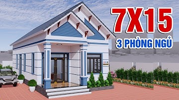 MẪU NHÀ CẤP 4 MÁI THÁI 7X15M ĐƠN GIẢN ĐƯỢC NHIỀU NGƯỜI YÊU THÍCH 2023