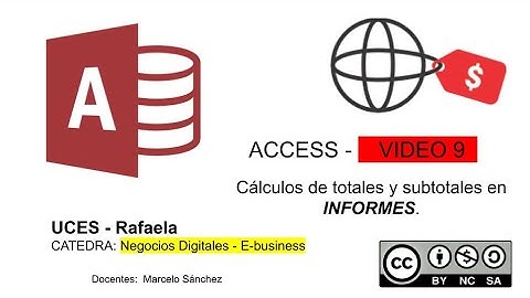 09 - Access: Cálculos de  totales y subtotales en INFORMES