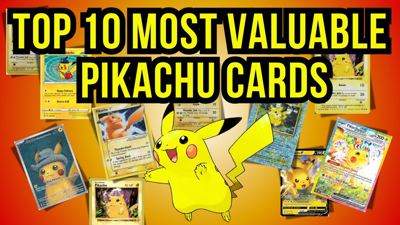 Top 10 Most Valuable Pikachu Cards! - YouTube