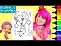 Coloring Oona Bubble Guppies Coloring Book Page Prismacolor Colored Paint Markers | KiMMi THE CLOWN