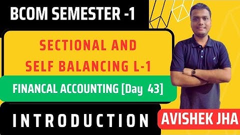 Sectional & Self Balancing Ledger || Financial Accounting Day -43| Bcom,Ca,cma