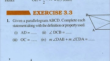 Class 8th maths l Exercise 3.3 l Chapter 3 l NCERT l Solution l understanding Quadrilateral