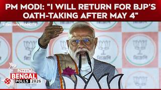 Bengal Polls 2026 | "I Will Return for BJP's Oath-Taking After May 4": PM Modi Signals Bengal Win