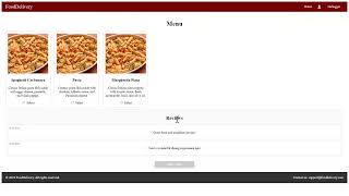 Assignment 3: Food delivery web application demo