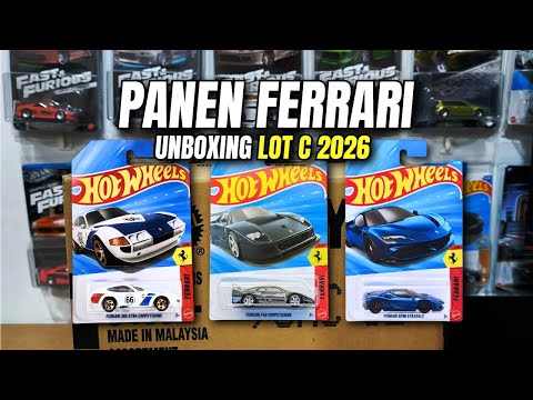 FERRARI SUPER TREASURE HUNT ‼️ Unboxing Hot Wheels Lot C 2026 #unboxing 