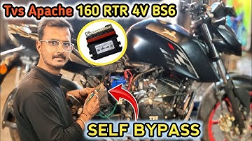 TVS APACHE RTR 160 BS6 SELF बंद हो तो ECM ऐसे करें BYPASS 🤩