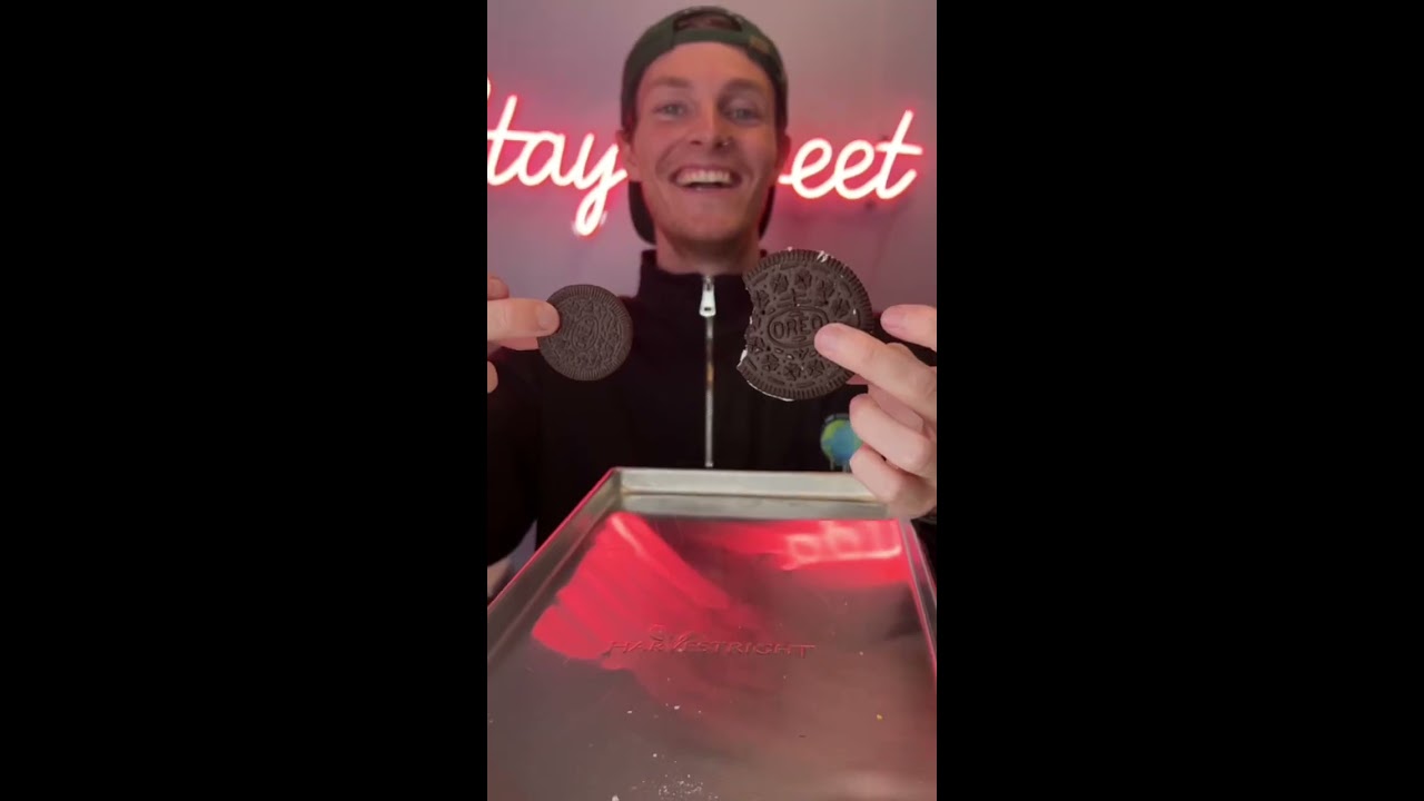 We Freeze Dried A GIANT Oreo Asmr Satisfying Freezedriedcandy Giant