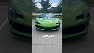🔥🔥FERRARI 296 🔥 in Green! #ferrari #automobile #car #racing #fast #race #life #296 #luxury #tx