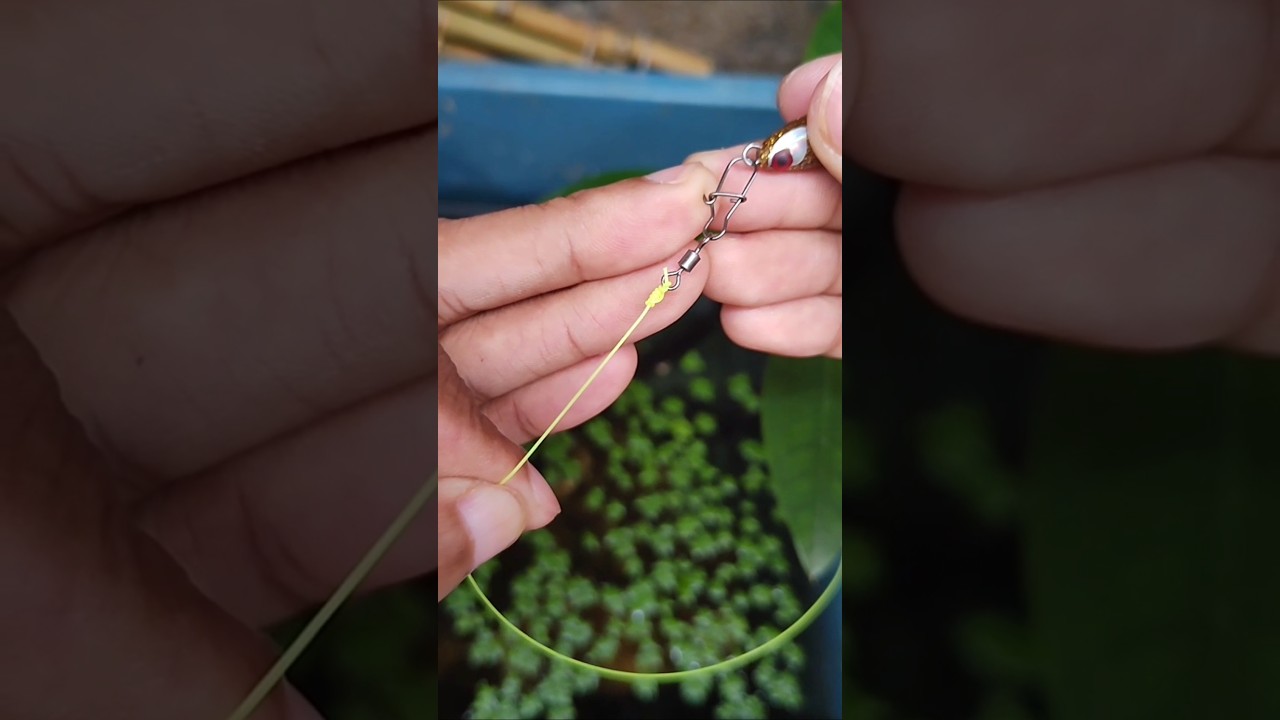 💥simply and strong knot fishing, easy way to tie fishing line to mini lure ✅  