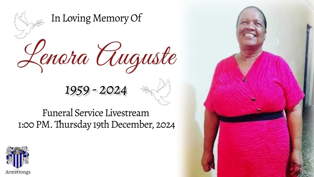Lenora Auguste Funeral Service Livestream - YouTube