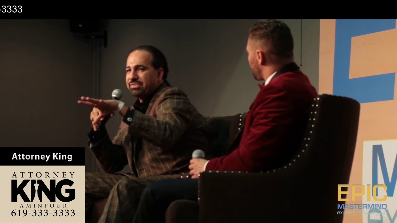 Attorney King Aminpour Advice to youth Part 11 EPIC Live Interview