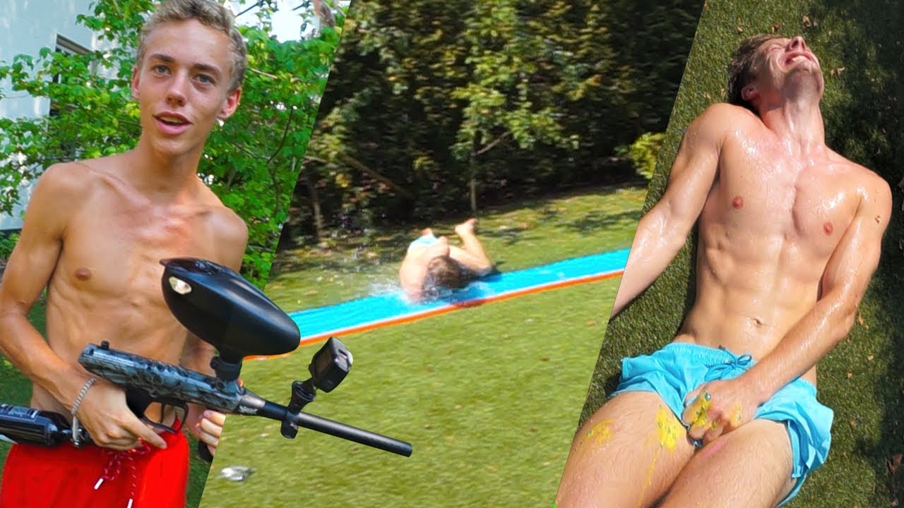 SLIP & SLIDE PAINTBALL!! #1816