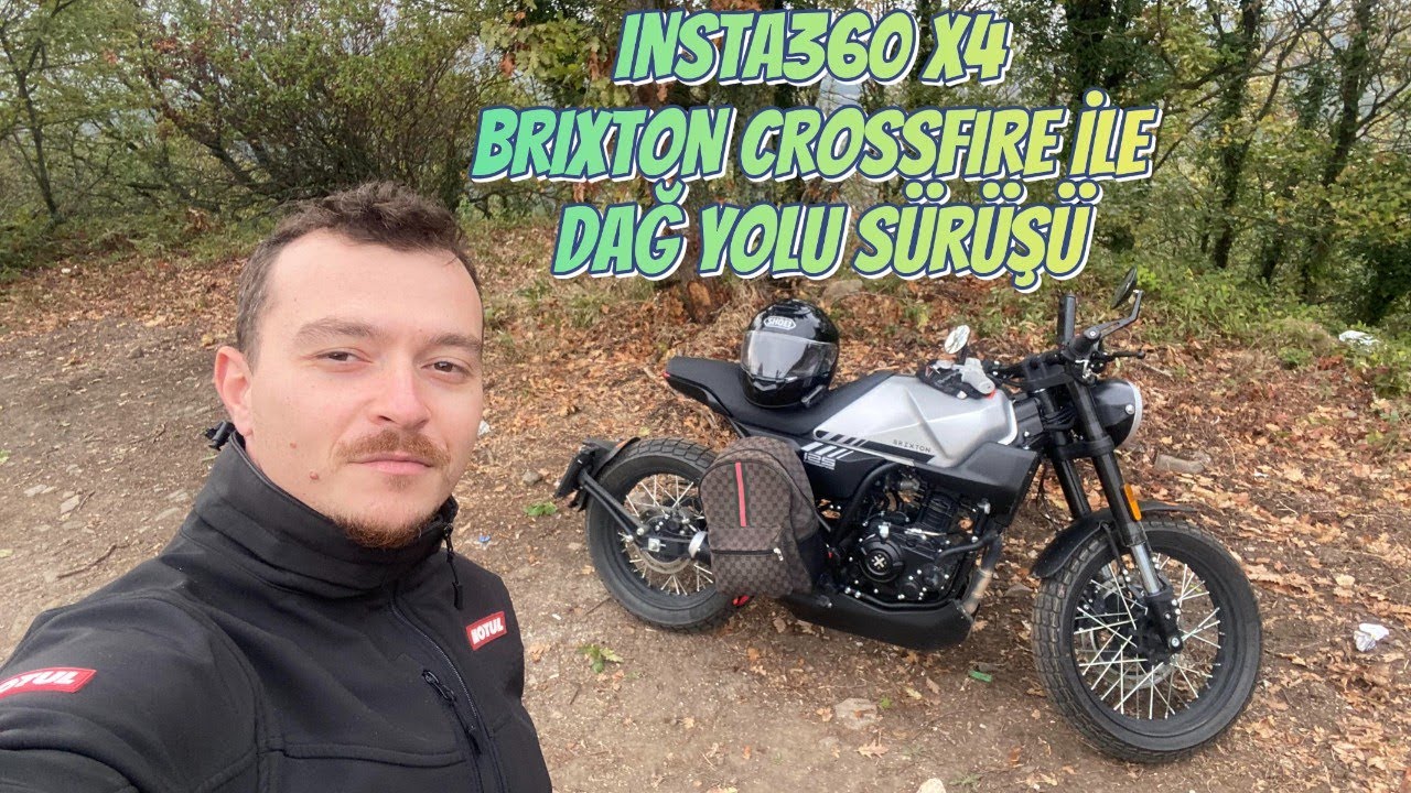 INSTA360 X4 | BRIXTON CROSSFIRE 125 LC | CAFE RACER | DAĞ YOLU | 4K | #insta360