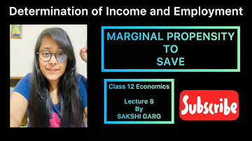 Marginal propensity to save MPS | lecture 8 | commerce ki kaksha