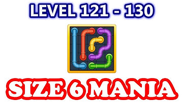 Line Puzzle: Pipe Art - Size 6 Mania Pack Level 121 - 130 - Walkthrough