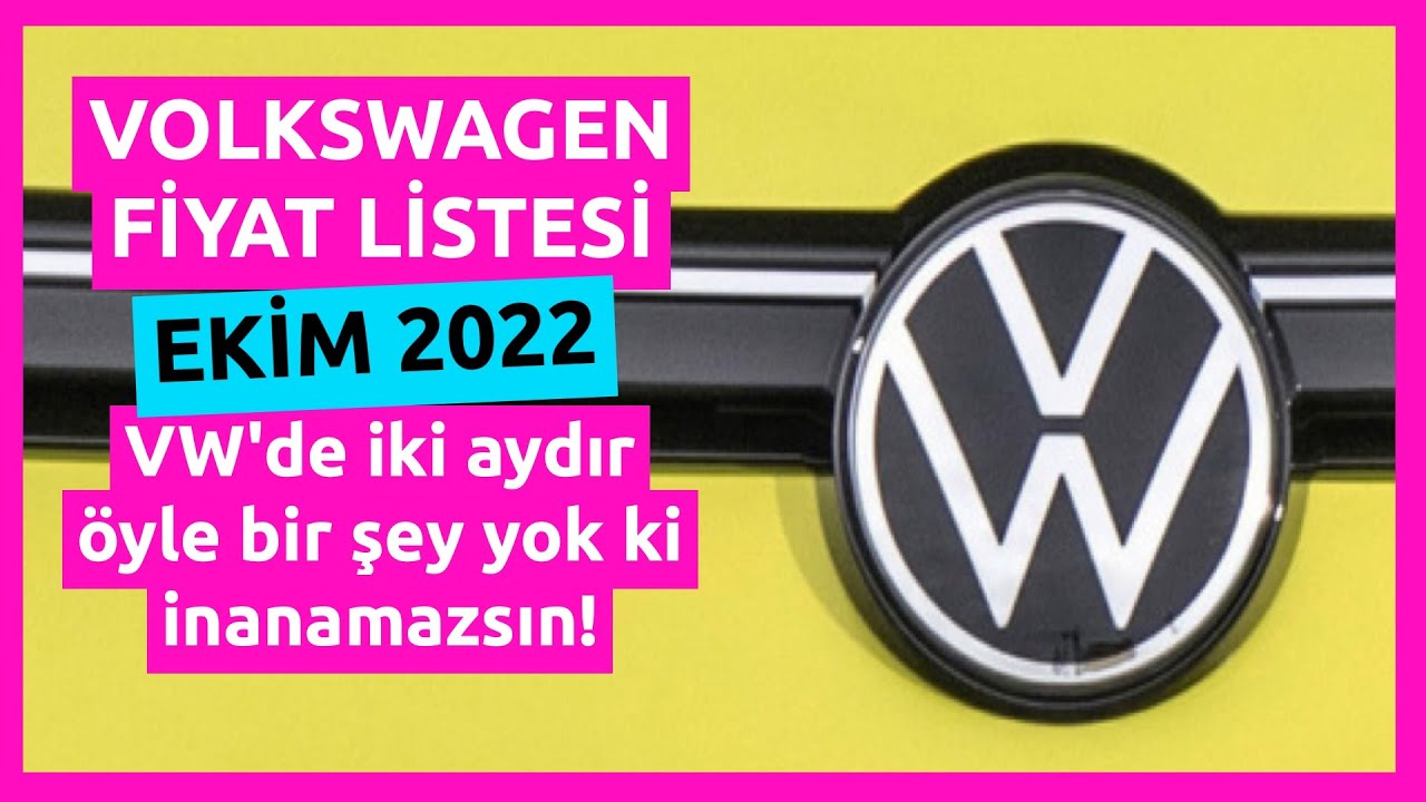 Volkswagen fiyat listesi