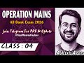 Operation Mains : Class 4 | For All Bank Exam SBI PO IBPS PO | Ashish Arora Sir 