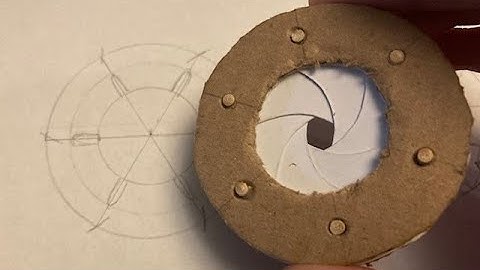 Iris Shutter Mechanism from Scratch (No printer required)