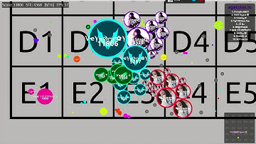 Agario Splitrunning with Vortex, Snipez & Zero [2]