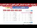 حل صفحه 159 160 161 162 163من كتاب سلاح التلميذ للصف الخامس الابتدائى الترم الاول رياضيات الباهى 