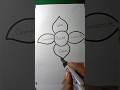✔✔Easy ▶Flower▶ drawing 🌻🌻(step by step )#shots #subscribe #like #sketch #howtodraw #like #share