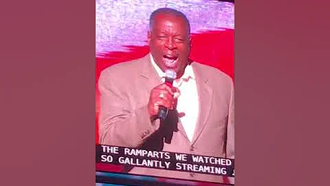 Mario DePriest delivers the US National Anthem