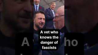 Zelensky gets a warm welcome from WW2 vet #news #trump #vote #biden Zelensky gets a warm welcome from WW2 vet #news #trump #vote #biden