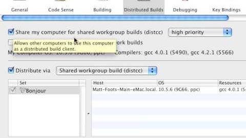 How to enabled "Distributed Builds" in Xcode 3.x (Mac OS X 10.5.X - Leopard)