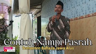 Pandani Pasrah Temanten Kakung Bahasa Jawa Alus