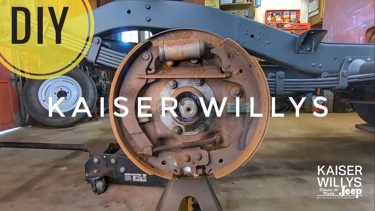 How to replace Willys jeep drum brakes YouTube