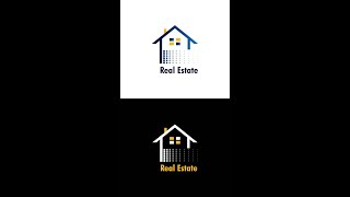 Real Estate Logo Design | How to make logo design in Adobe Illustrator CC | Illustrator Tutorial