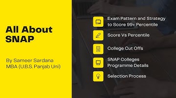 SNAP - Complete Details and Strategy For 99+ Percentile