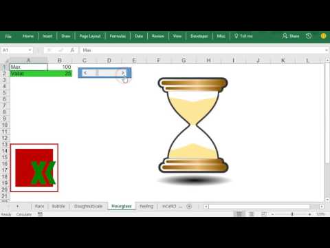 Hourglass Chart Excel