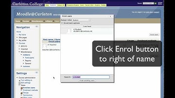 Moodle 2 - Enroll Users