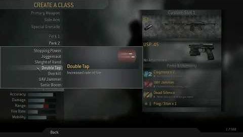 COD4 Perks and attachments