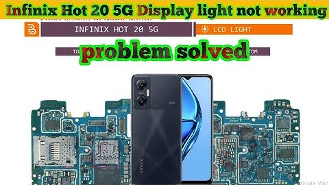 Infinix Hot 20 5G Display light not working problem solution|#thesoilboy