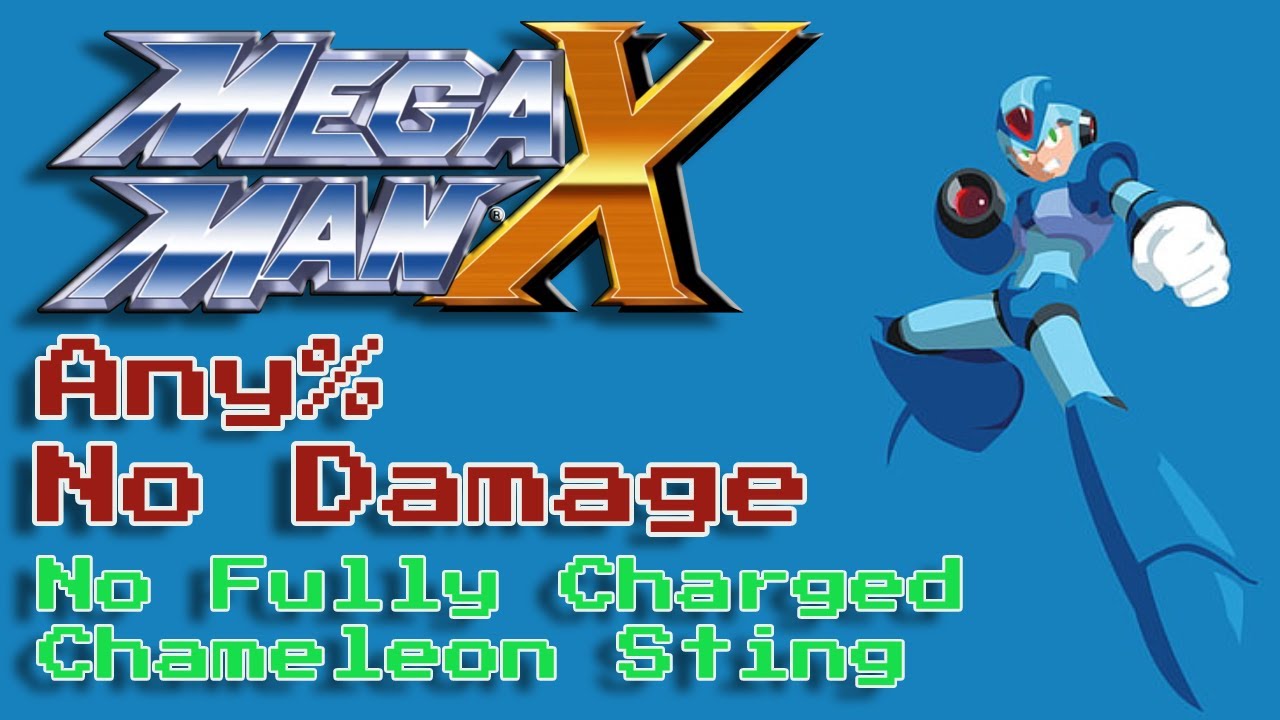 Mega Man X Any% No Damage No Fully Charged Chameleon Sting