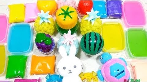 MIXING RANDOM THINGS INTO SLIME! RELAXING SLIME VIDEO #13! ALI SLIME #fluffy slime