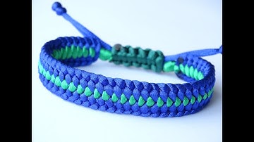 DIY Macrame Style Bracelet-Mated Half Hitch/Square Cobra Knot Sliding System/Snake Pull Knot -CBYS