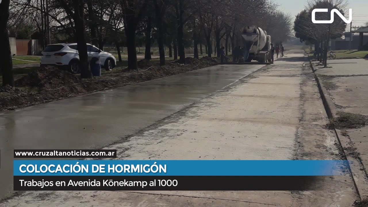 Colocación de homirgón en Av. Könekamp al 1000