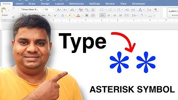 How to type Asterisk on Keyboard