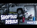Phantom's ShopTruck Rebuild! Part 1. The Story and Removing Transmission for upgrades!