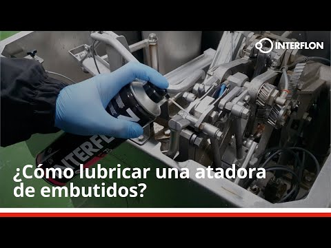 ¿Cómo lubricar una atadora de embutidos?